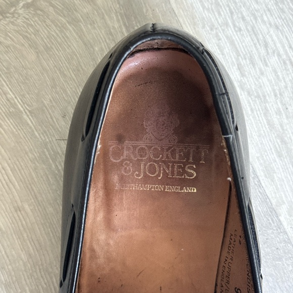 [SOLD] Crockett & Jones Cavendish 2 Tassel Loafers Black Calf Leather - UK 9E - Picture 6 of 6